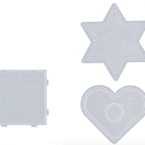 Beads Fuse Pegboards Kit Set Pearler Crafts Kids Melting Melty & Geometric Board - Picture 2 of 6